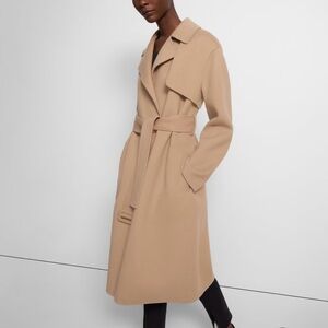 Brand new 100% wool wrap trench coat from Theory!